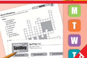 Evan-Moor Building Spelling Skills Grades 1-6建立拼写技能